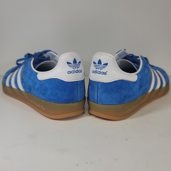 Adidas Men’s Gazelle Indoor Originals Mens Size 11 Blue Bird Gum H06260 Shoes - Picture 8 of 12